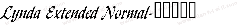 Lynda Extended Normal字体转换
